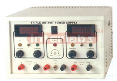 POWER SUPPLY, TRIPLE OUTPUT, DC